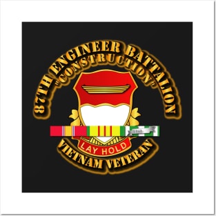 87th Engineer Battalion - Construction - Vietnam Vet Posters and Art